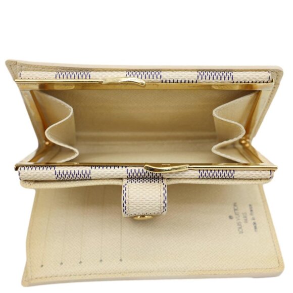 Louis Vuitton  Viennois Damier Azur Bifold Wallet White - Picture 11 of 13